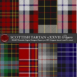 Digital Printable Scottish Tartan Plaid: Highland Clan Brodie, Hunting, Silver, Bodie Dress, Countryfare, Fashion, Graeme Personal,Corporate