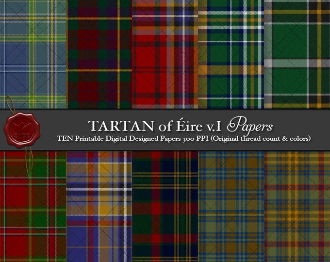 Digital Printable Irish Éire Tartan Plaid : Ireland #39 s All Etsy Digital Printable Irish Éire Tartan Plaid : Ireland #39 s All Etsy