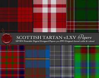 Numérique imprimable Tartan écossais à carreaux : Cameron Highland Clan de Locheil, Clan Cameron tuyau #2, Alison personnels, robe noire et rouge