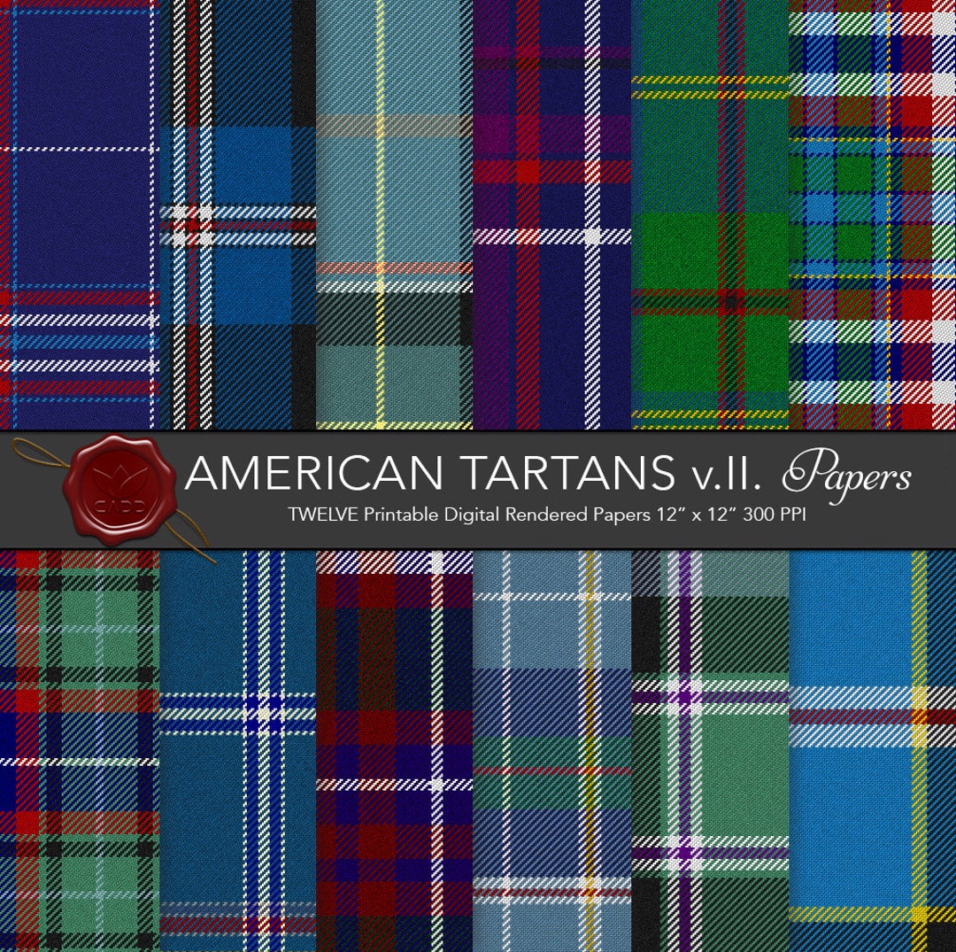 American Tartans / US Tartan, Cherokee, Italian, Jewish, Scottish