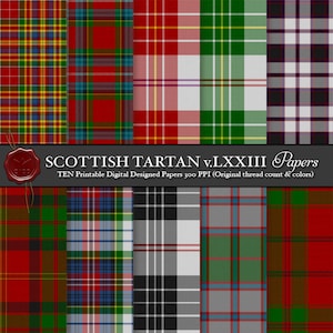 Digital Printable Scottish Tartan Plaid: Highland Clan MacPherson, Dress, Fashion, Gathering 1996, of Pitmain, of Cluny, MacKintosh, Dance
