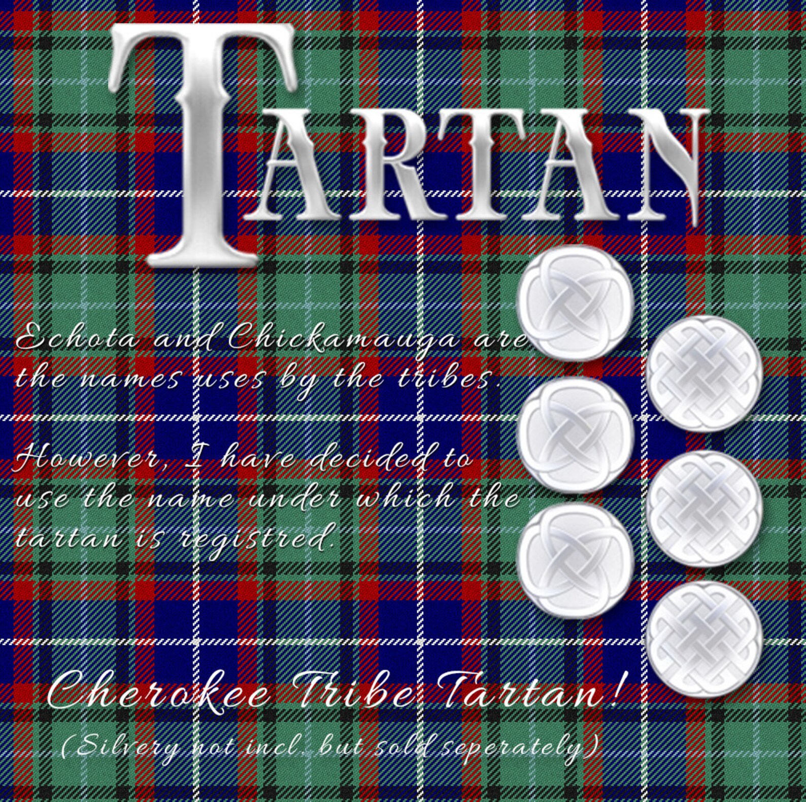 American Tartans / US Tartan, Cherokee, Italian, Jewish, Scottish