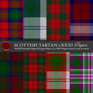 Digital Printable Scottish Tartan Plaid: Highland Clan Lindsey, Lindsey Dress, Lindley-Highfield of Ballumbie Castle, The Earl of Chester
