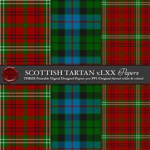 Digital Printable Scottish Tartan Plaid: Highland Clan Morrison, Ancient, Society, the Morganaich (sons of the sea), The King of Norway