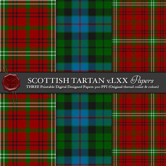 Digital Printable Scottish Tartan Plaid: Highland Clan | Etsy