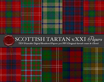 Digital bedruckbare schottischen Tartans: Highland Clan Chisholm, Artefakt, Colonial, Jagd, Chisholm Strathglass, Chisholm rot