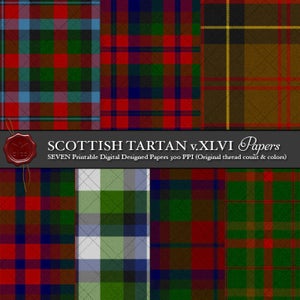 Digital Printable Scottish Tartan Plaid: Highland Clan MacNaughton, Logan, Dress, Fashion, District, Hunting, Clan Montrose,Clan Ballantrae