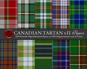 Digital Canadian tartans: Cape Breton, Inverness County, Lake Ainslie District, Newfoundland, Nova Scotia, Pictou County, Sons of Scotland