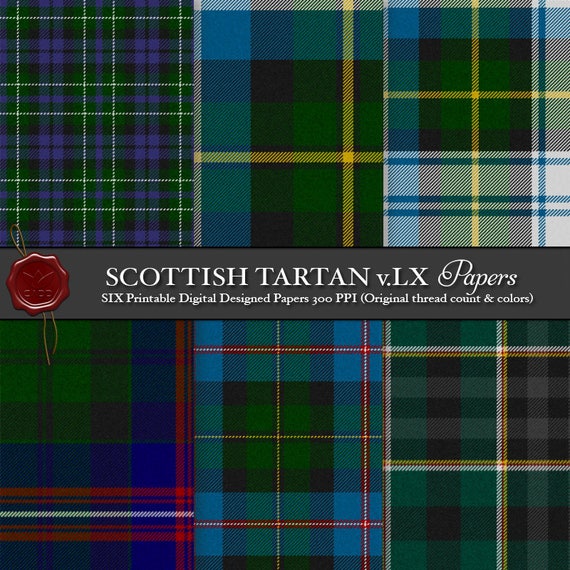Digital Printable Scottish Tartan Plaid: Highland Clan - Etsy