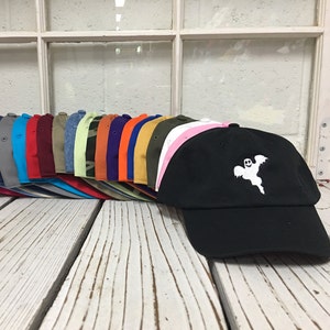 GHOST Embroidered Baseball Cap, Spooky Ghost Dad Hat, Halloween Hat, Halloween Fall Apparel, Ghost Baseball Hat