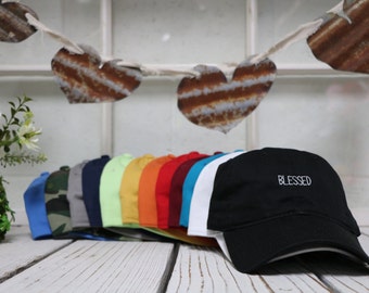 GESEGNET | Gestickt | Laufende Hut | Strand Hut | Sonnenhut | Tumblr Hüte | Baseball-Cap | Gebogene Bill | Mehrere Farben