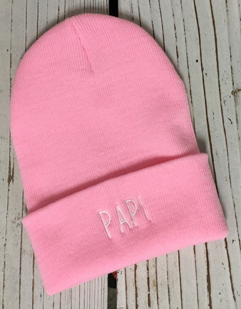 PAPI Embroidered Beanie Cuffed Cap Multiple Colors