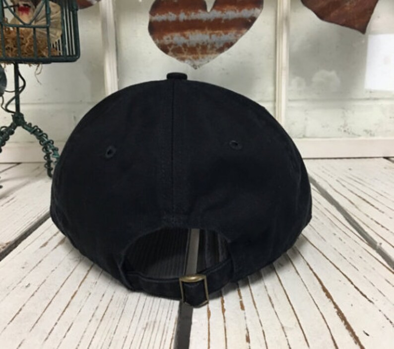 New UH HUH HONEY Baseball Hat Low Profile Curved Bill Black White ...
