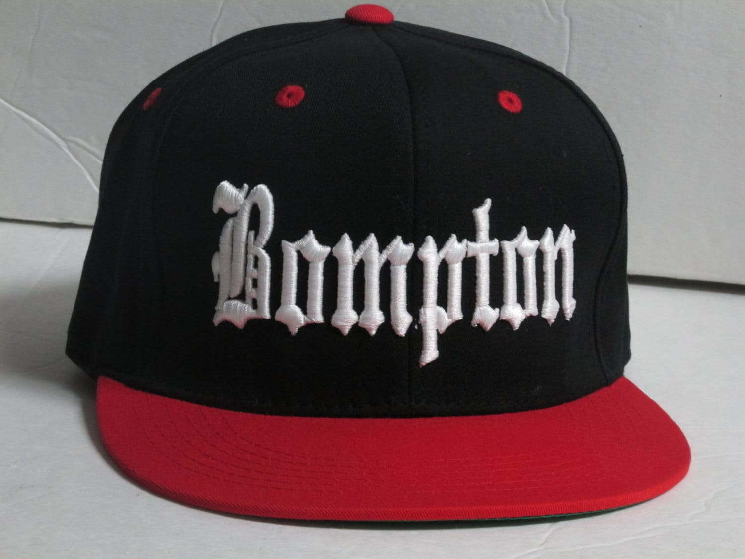 Bompton 3D Embroidered Snapback, Flat Bill Snapback, Bompton Hat, Custom  Made Hat, Compton Hat - Main Image