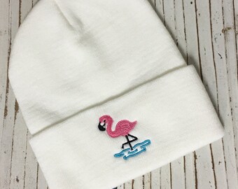 Flamingo Beanie Hat - Etsy