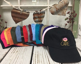 Ich DONUT CARE Papa Hut | Donut | Friedcake | Unbesorgt | Sorglos | Gleichgültig | Nonchalant | Apathisch | Dad Caps