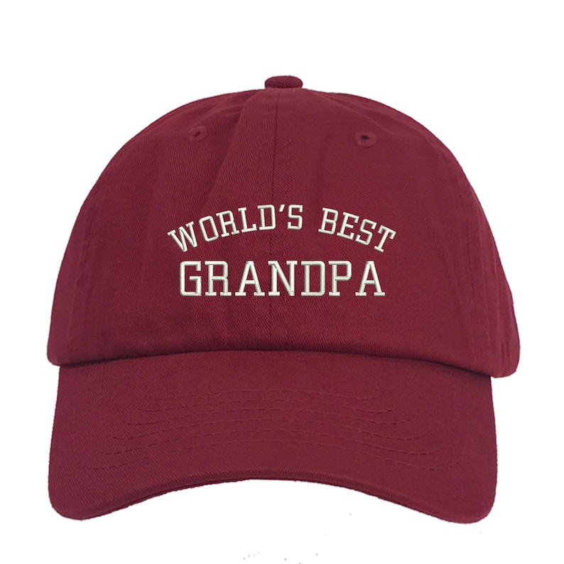 Worlds Best Grandpa Baseball Cap Fathers Day Hat Gift for Etsy