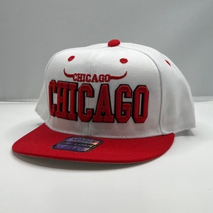 Chicago Flat bill Snapback Cap embroidered Unisex Snapback Baseball Cap embroidered hat for Chicago Lovers Gift for Him Stocking Stuffer