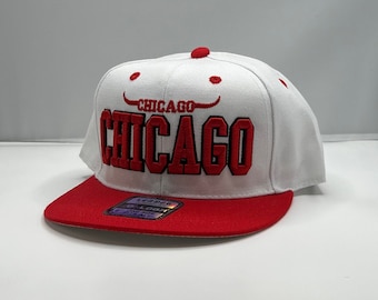 Chicago Flat bill Snapback Cap bordado Unisex Snapback Baseball Cap sombrero bordado para Chicago Lovers Regalo para él Stocking Stuffer