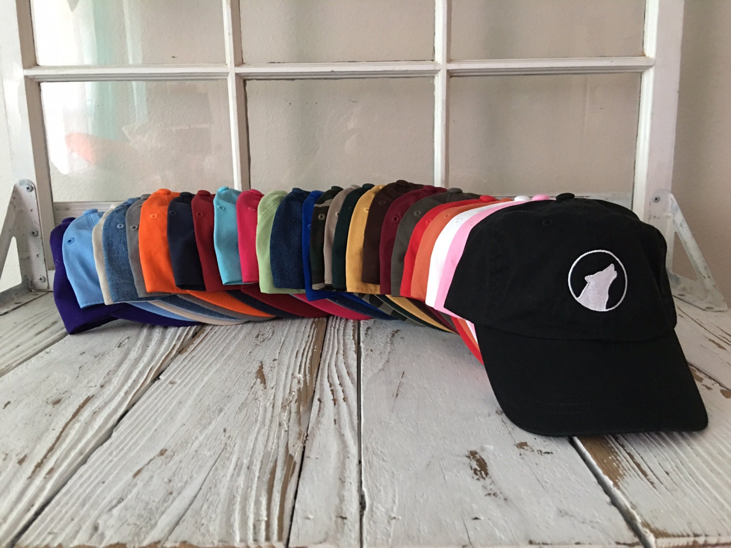 Wolf Embroidered Dad Hat Halloween Dad 