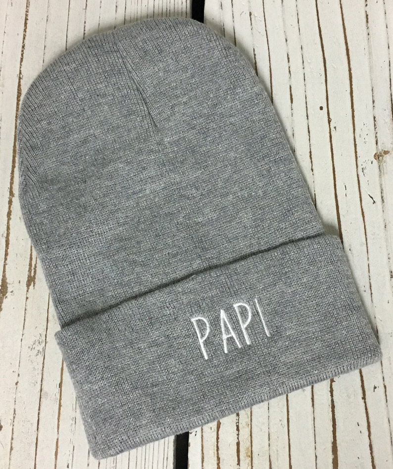 PAPI Embroidered Beanie Cuffed Cap Multiple Colors