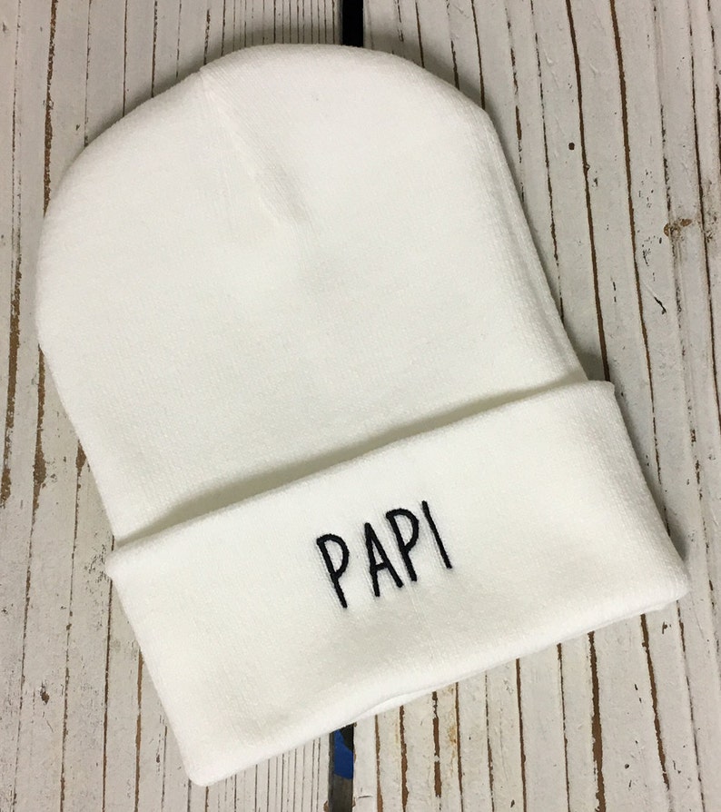 PAPI Embroidered Beanie Cuffed Cap Multiple Colors