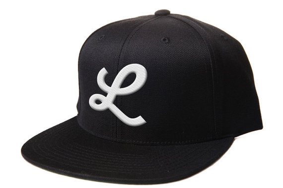 Stationair Oceanië definitief CURSIVE L 3D Black Snapback Flat Bill Snapback Hats With - Etsy