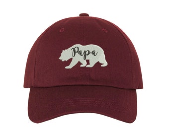Papa Bear Baseball Cap, Fathers Day Hat, Gift for Dads, Papa Hat, Bear Family Hat, Dad Baseball hat, Gift for dad, Dad Hat for Fathers Day