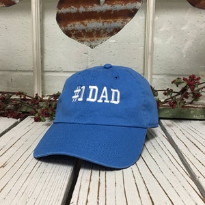 Dad Baseball Cap, Fathers Day Hat, # 1 DAD Hat, Dad Hat , Gift for dad, Gift for husband, Baseball Hat