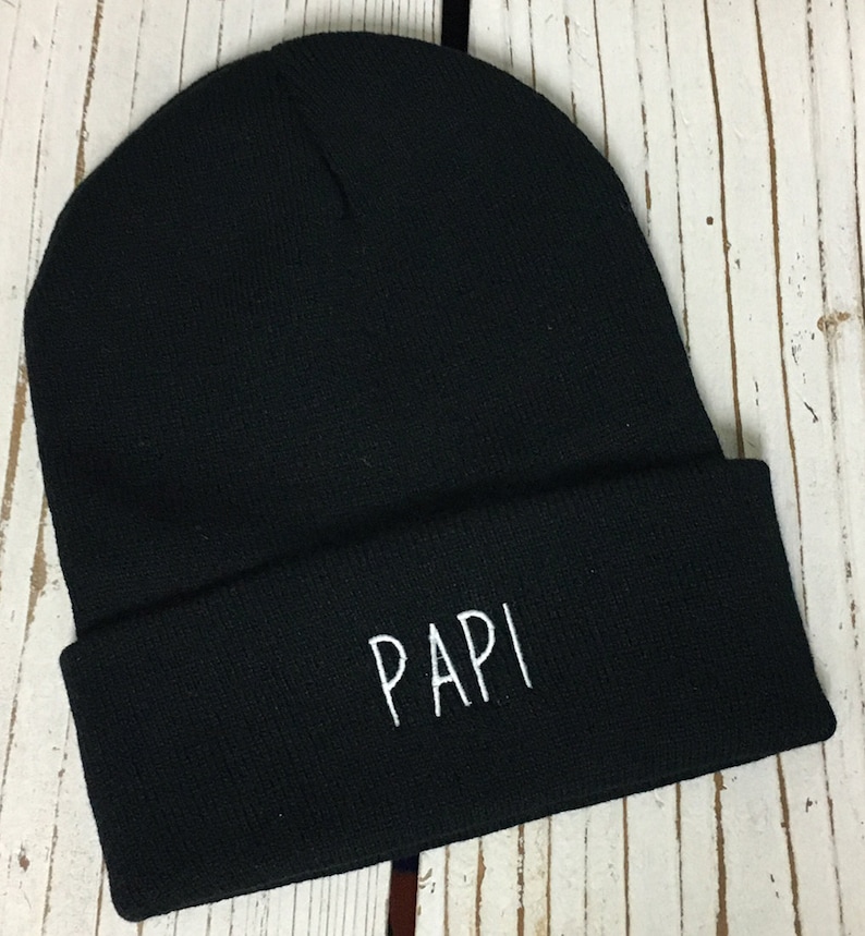 PAPI Embroidered Beanie Cuffed Cap Multiple Colors