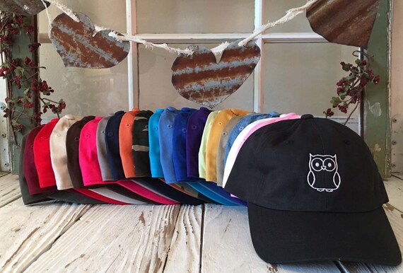 New OWL Embroidered Baseball Cap Low 