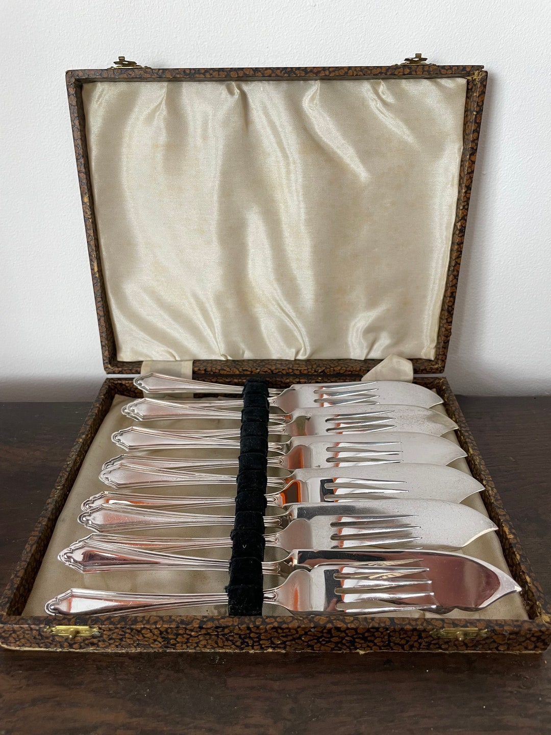 Vintage Fish Knife and Fork Set Etsy