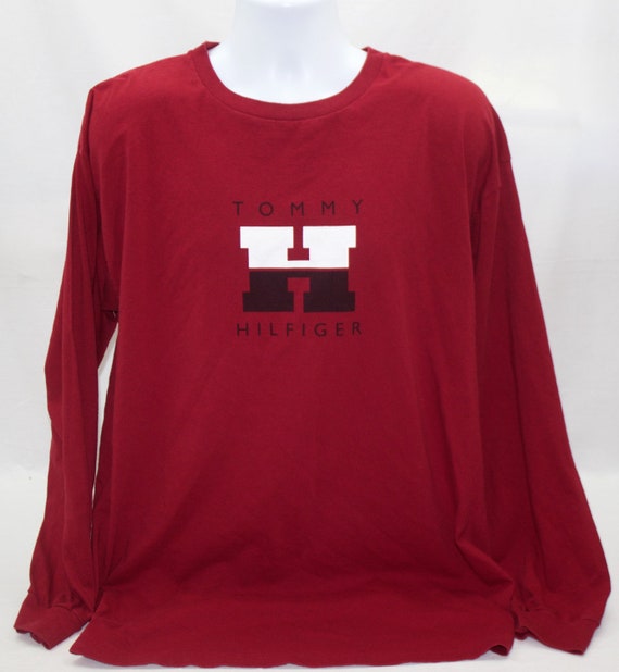 tommy hilfiger long sleeve red