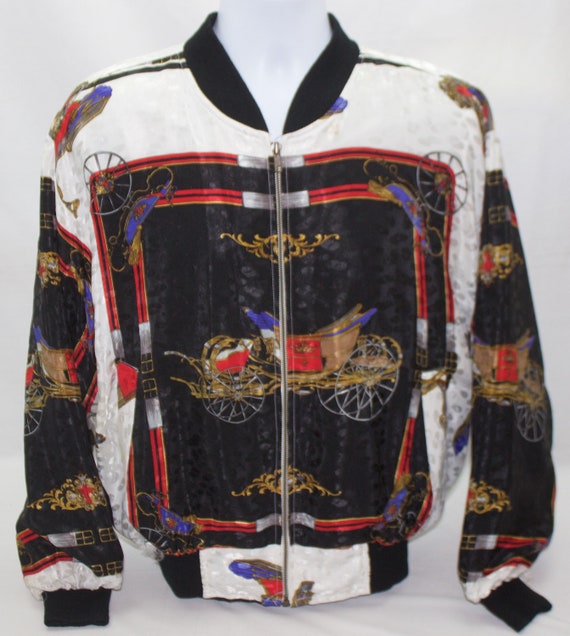 Interesting Print Windbreaker / Etsy