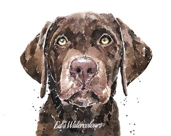 Labradorable  "  Print Watercolour. Labrador art, Labrador watercolor print, Labrador puppy art, Labrador wall art