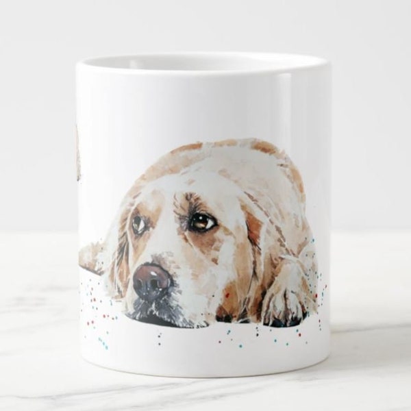 Golden Retriever Ceramic Mug 15 oz-  Golden Retriever Coffee Mug,Golden Retriever mug gift ,Golden Retriever Mug,Golden Retriever Cup