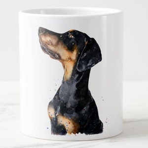 Large Doberman Regal Ceramic Mug 15 oz-  Doberman Coffee Mug, Doberman mug gift ,Doberman, Doberman Mug