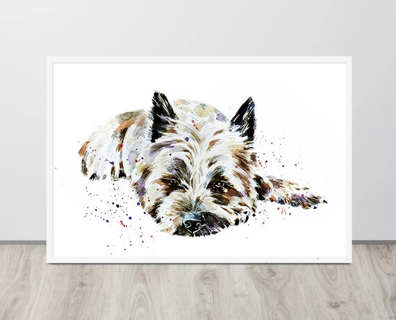 Cairn Terrier Umbrella - Paw Print Cairn Terrier Umbrella - Paw Print