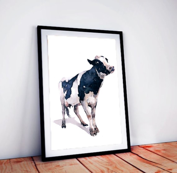 絵画 牛のパステル画 2019年 b5サイズ Amazon.co.jp: オリジナルの動物画牛アートキャンバスにアクリル