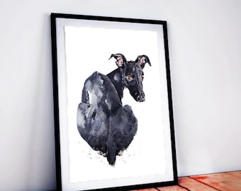 Sighthound/Whippet | Dog Art Print | Edswatercolours