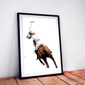 Polospieler III - Polospieler &quot; Original Aquarell A3 (38*58cm/15*23 Zoll)