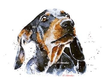 Dachshund Pride " Print Watercolour.Dachshund art,Dachshund print, Dachshund watercolor,Doxie watercolour, Sausage dog art print