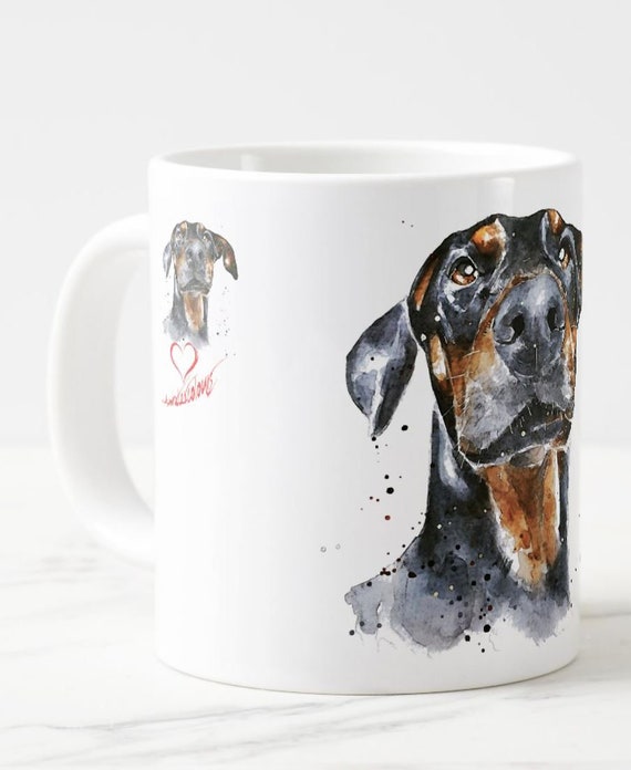 doberman mug