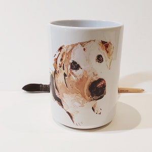 Große Labrador Keramik Becher 15 Unzen - Labrador Kaffeebecher, Labrador Becher Geschenk, Labrador Becher