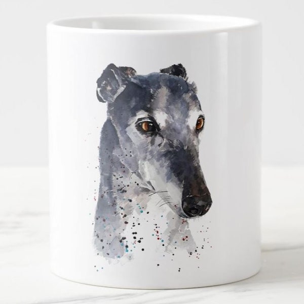 Balance and Poise - Windsor fine bone china Mug 10oz- Sighthound Coffee Mug,Sighthound mug gift ,whippet Cup,whippet  tea cup,greyhound mug