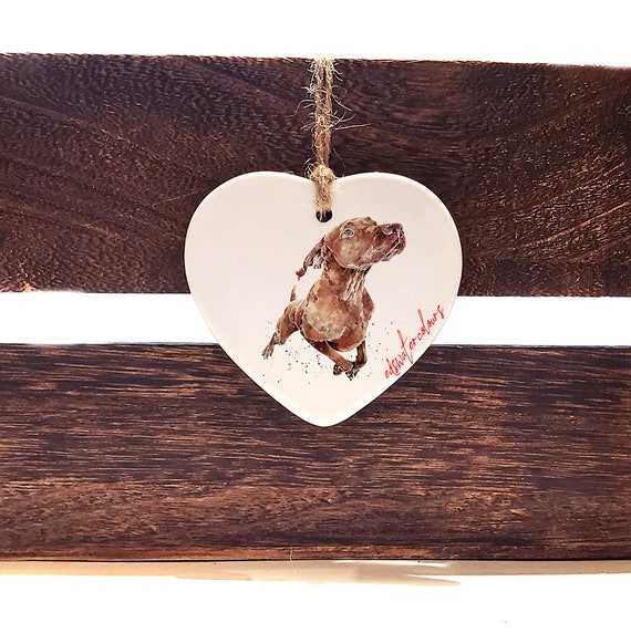Absorberen bezig Sturen Vizsla-wat is koken keramische hart-Christmas Ornament | Etsy