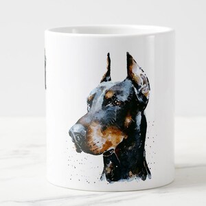 Large Doberman III Ceramic Mug 15 oz-  Doberman Coffee Mug, Doberman mug gift ,Doberman, Doberman Mug