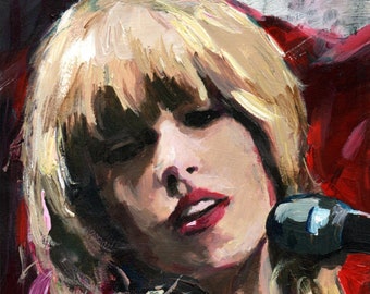 Taylor Swift peinture à l’huile ART originale, portrait, signée, faite à la main