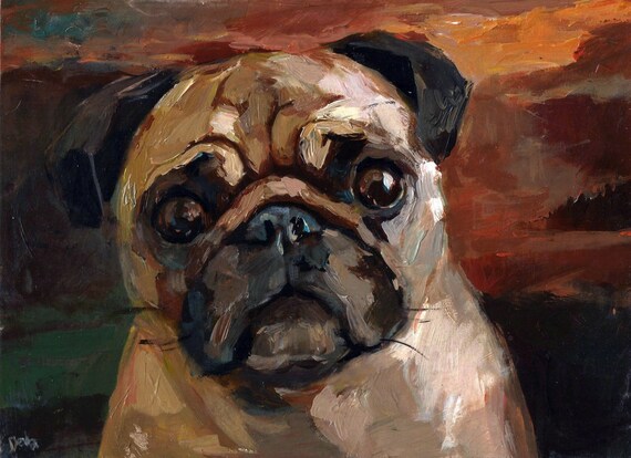 hug a pug portrait