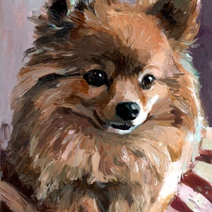 Portrait de chien personnalisé, portrait d'animal de compagnie, peinture à l'huile, peinture animalière, oeuvre d'art originale, 8 x 8, 8 x 10, 11 x 14 pouces et plus image 10
